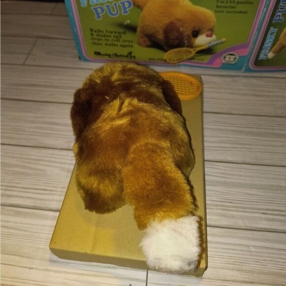 Amily Frisky Pup Vintage Battery Operated Kids Toy Moving Animal Company In Box - Picture 7 of 10